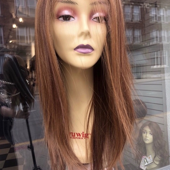 Copper brown Swisslace Lacefront wig main image 6
